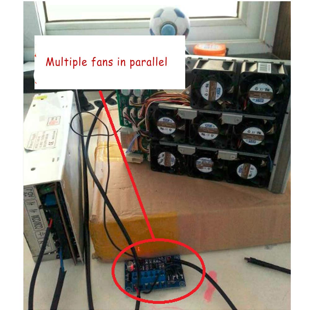 Acxico 1Pcs Dc 12V/24V 4A 2 Way Automatic Pc Cpu Fan Temperature Control Board Pwm Temperature Speed Controller Module