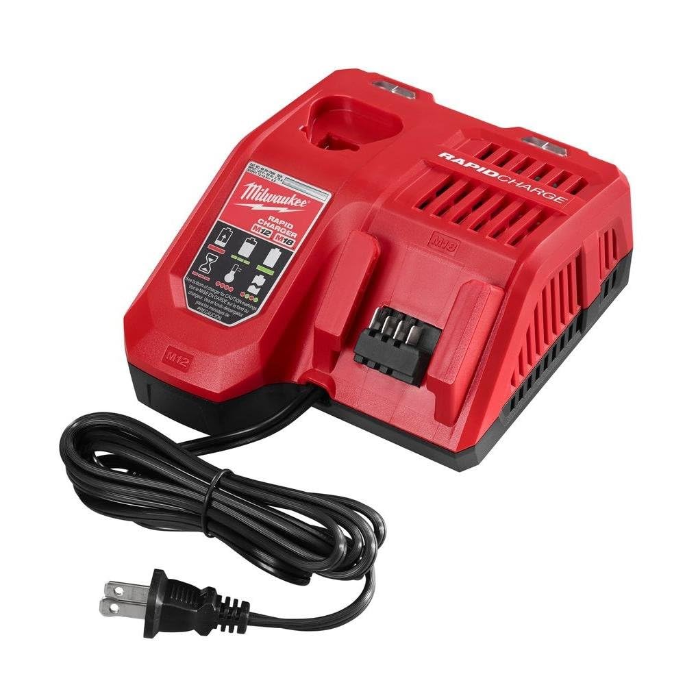 Milwaukee 48 59 1808 M12 And M18 12 Volt/18 Volt Lithium Ion Multi Volatge Rapid Battery Charger (Non Retail Packaging)