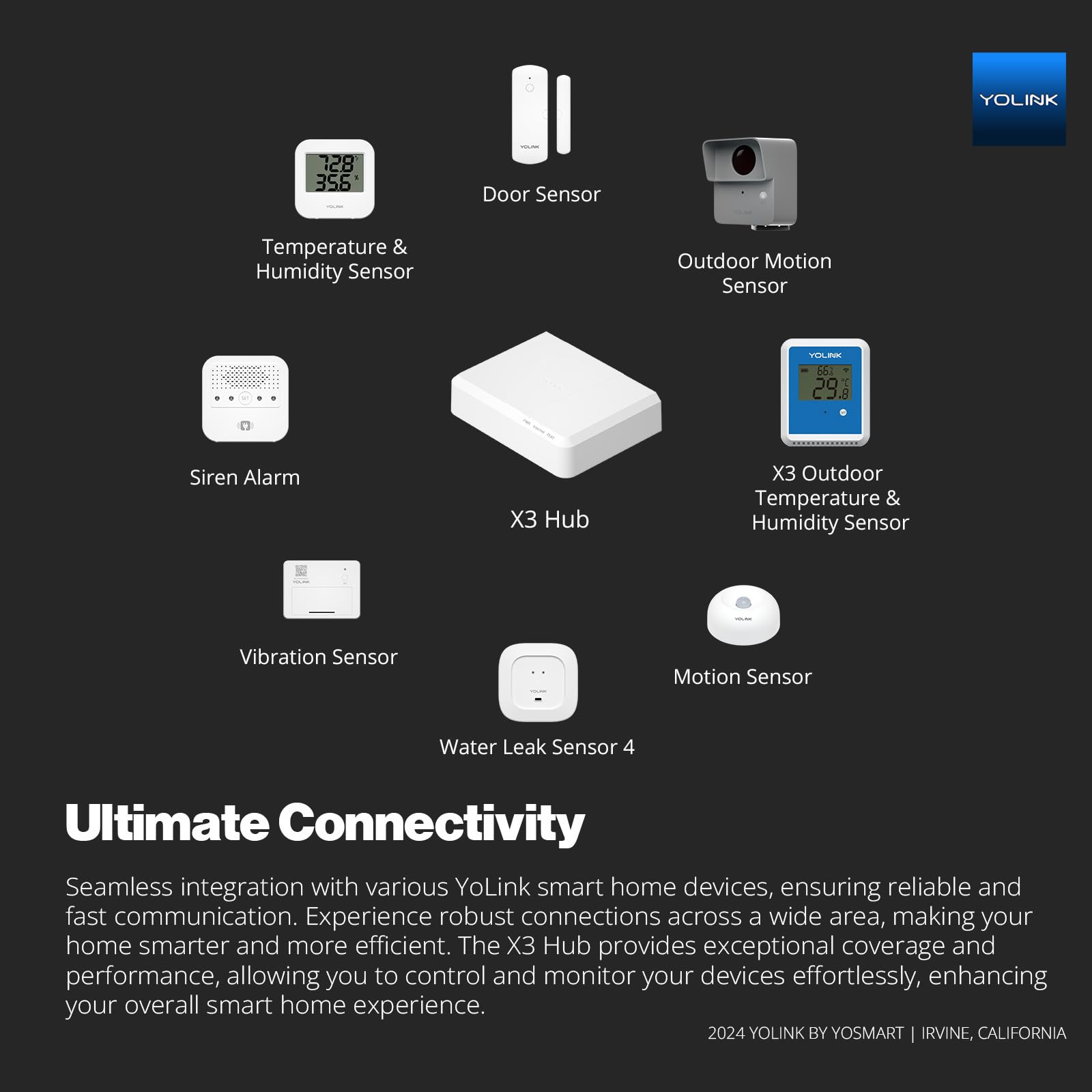 X3 Hub Smart Home Gateway: 1/4 Mile Super Long Range Lora Enabled Smart Home Automation Bridge Home Security Monitoring System
