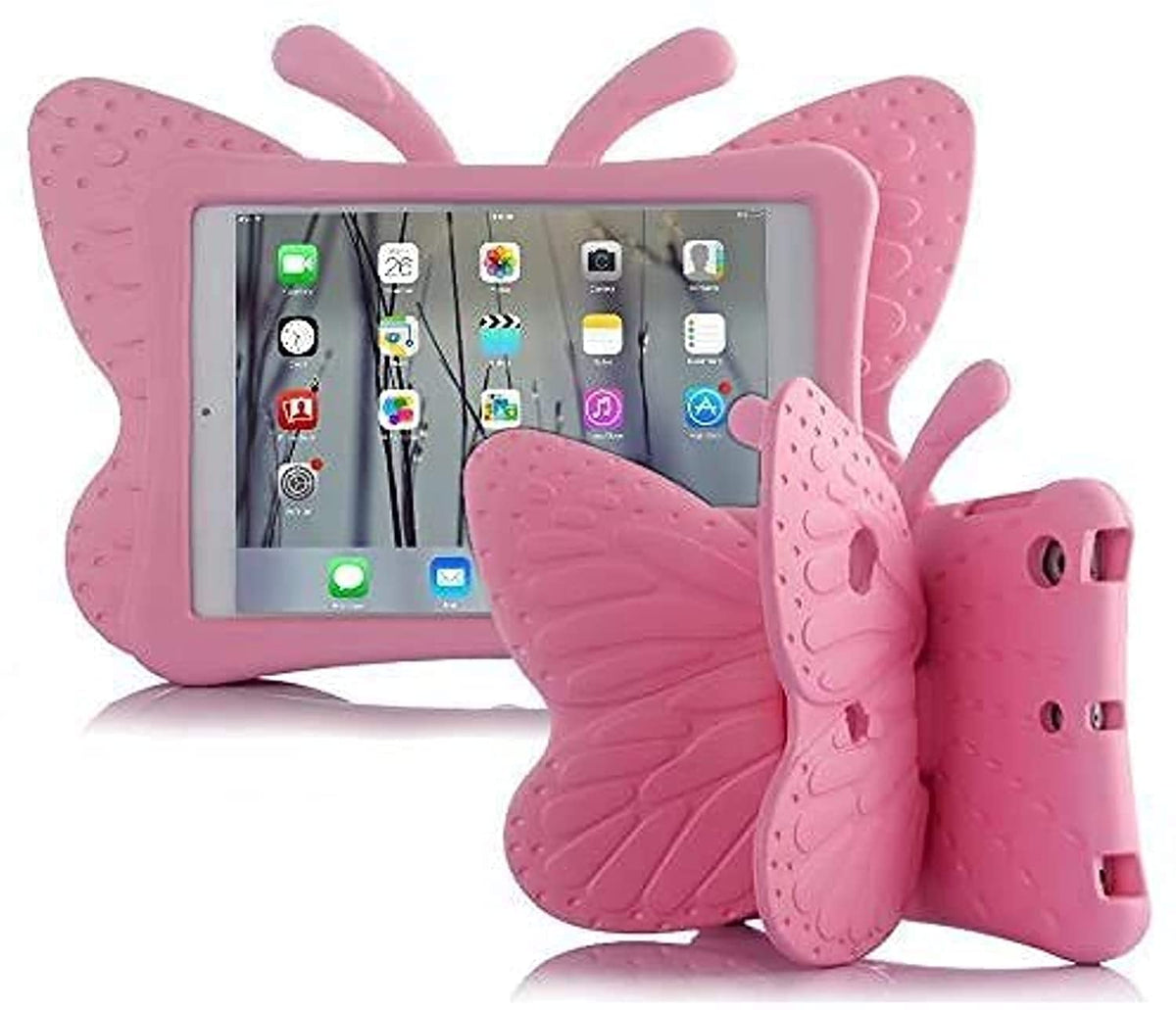 Feitenn Ipad 8Th Generation Case For Kids 10.2 Inch 2020/2019, Shockproof Kickstand Butterfly Cover Non Toxic Eva Foam Wings Kid