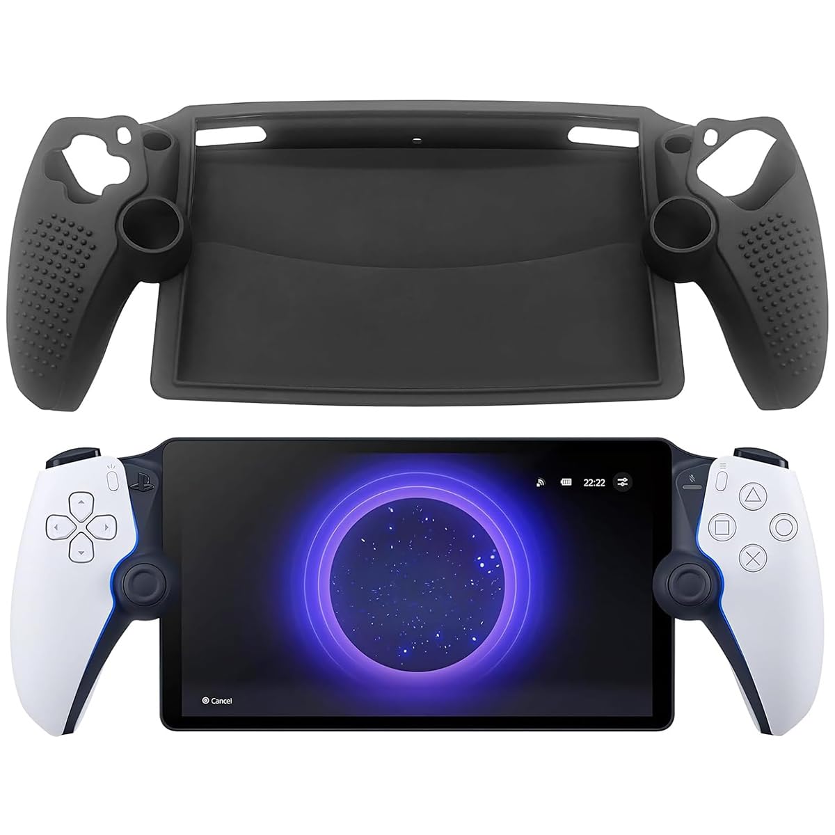 Miimall Compatible With Playstation Portal Case Silicone,Full Protection Anti Slip&Anti Scratch Anti Fingerprint Protective Cove