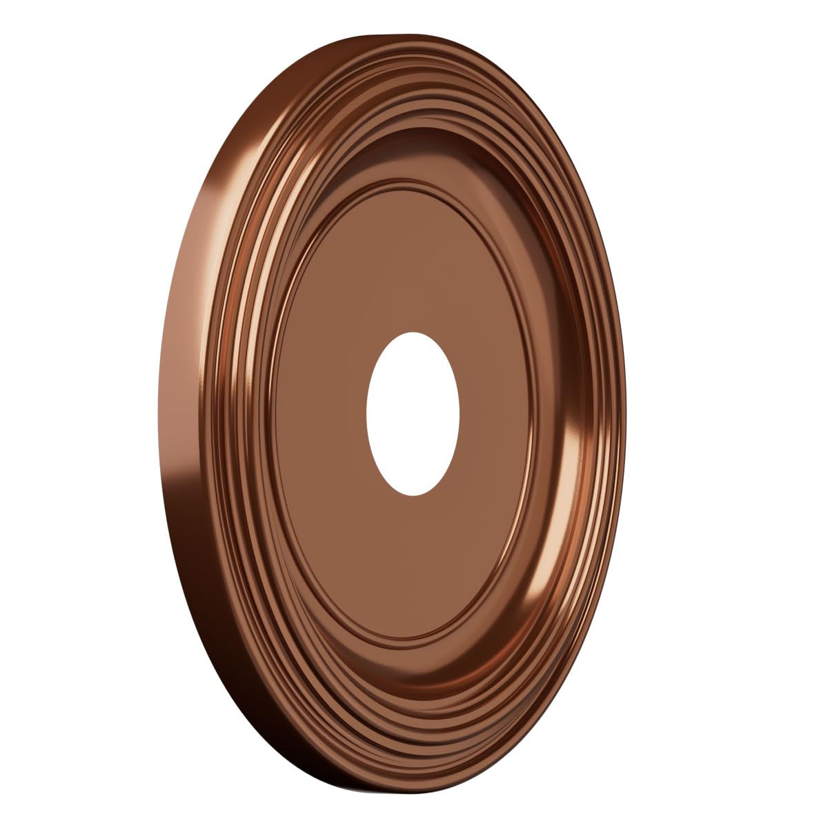 Ekena Millwork 16Od X 3 1/2Id X 1 3/8P Traditional Thermoformed Pvc Ceiling Medallion (Fits Canopies Up To 9 1/2), Bright Coat D