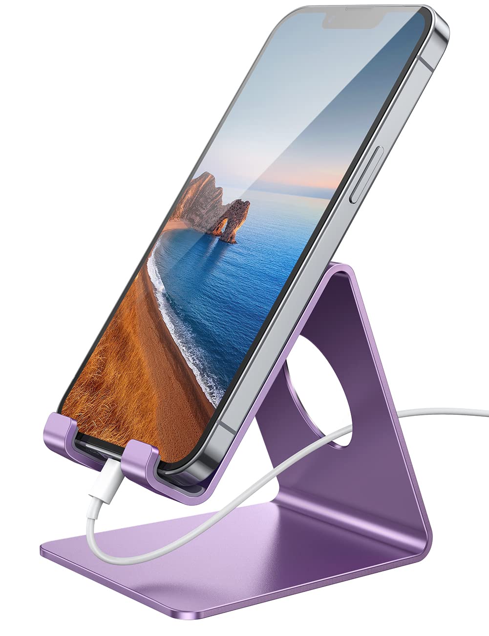 Lamicall Cell Phone Stand, Desk Phone Holder Cradle, Compatible With Phone 13 12 Mini 11 Pro Xs Max Xr X 8 7 6 Plus Se, Smartpho