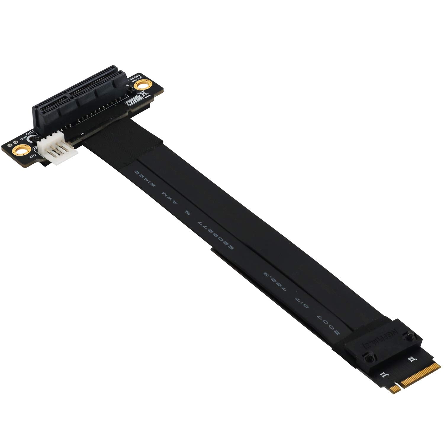 Bqzyx+ M Key Extension M.2 Ngff Key M To Pcie 3.0 4X Extension Cable M.2 Key M To Pci E 4X (90Right Angle Pci E Slot)
