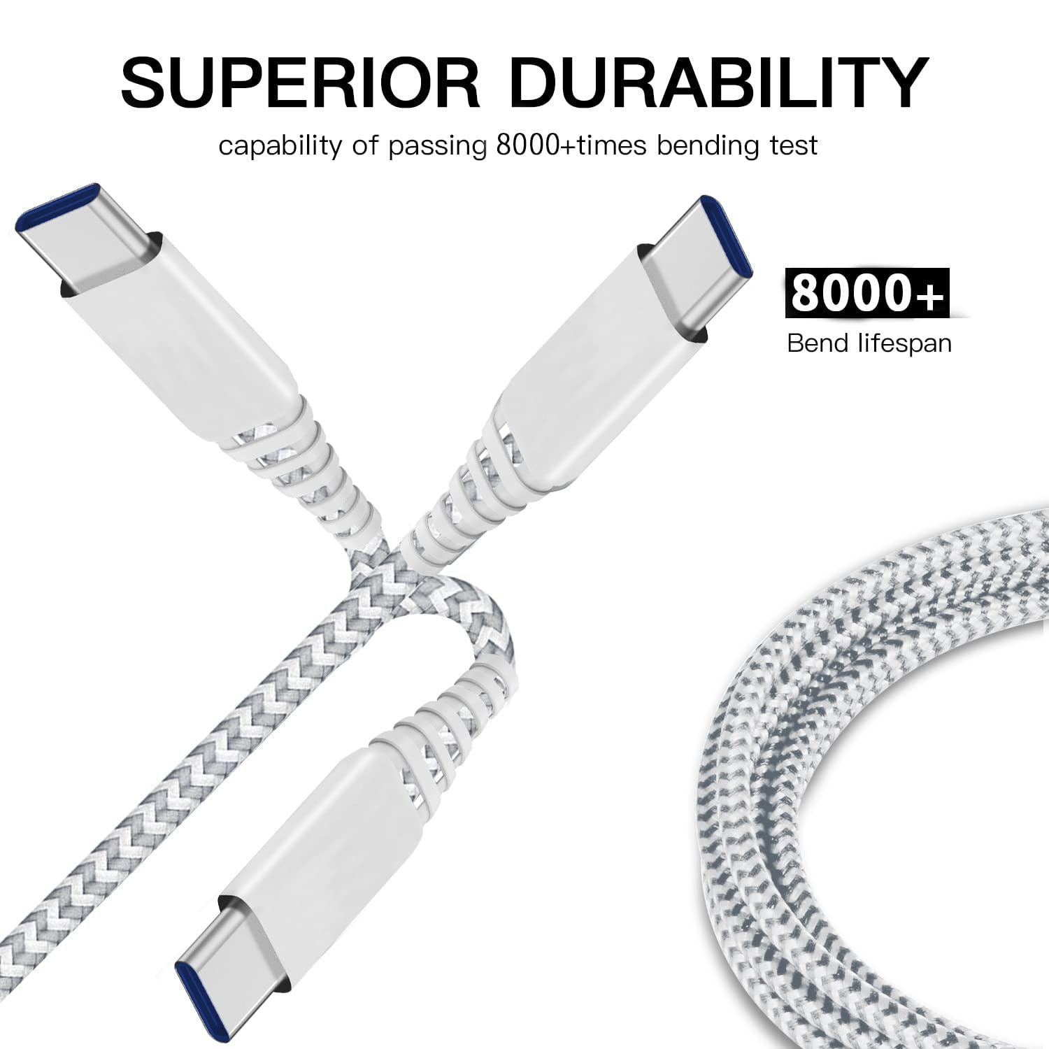 Long Usb C To Usb C Charger Cable 10Ft 2Pack Charging Cord For Samsung Galaxy S22 S23 S20 S21 Plus Ultra Fe 5G,Note 20/10,Note10