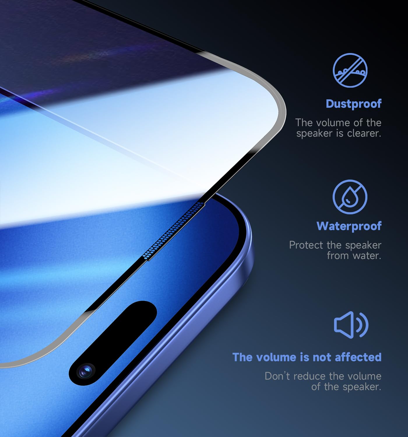 Magic John 2 Pack For Iphone 16 6.1 Inch Tempered Glass Screen Protector (Not Pro), Auto Dust Elimination, Bubble Free, Easy Ins