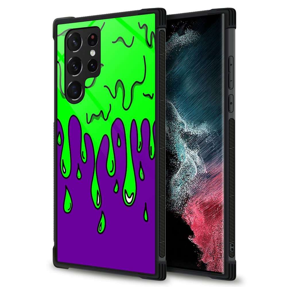 Samsung Galaxy S23 Ultra Case,Green Pigment Galaxy S23 Ultra Cases For Boys Men,Anti Scratch Soft Tpu Pattern Design Case Compat