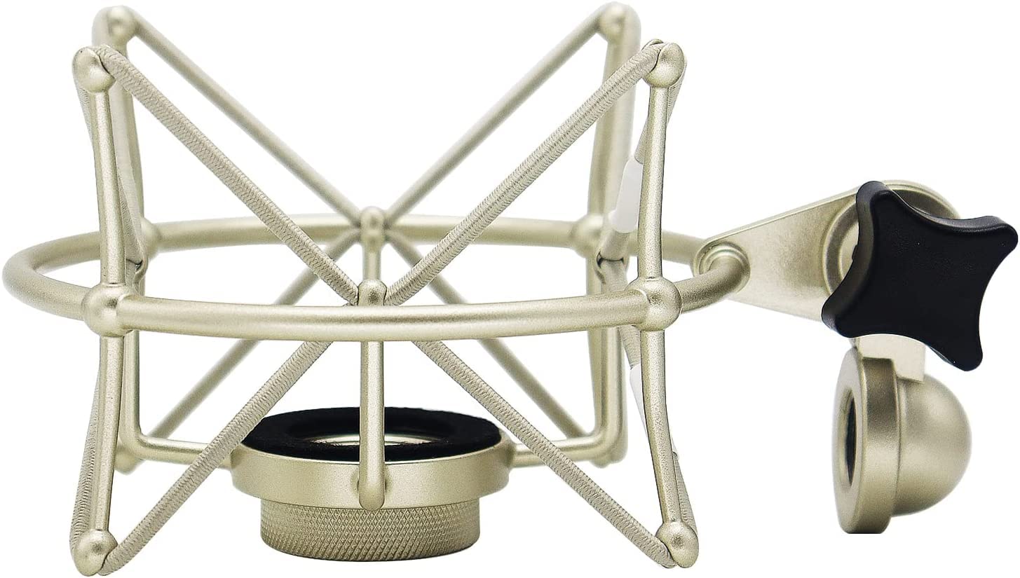 Grneric Metal Microphone Shockmount & Stand For Neumann Tlm 103/M147   Silver