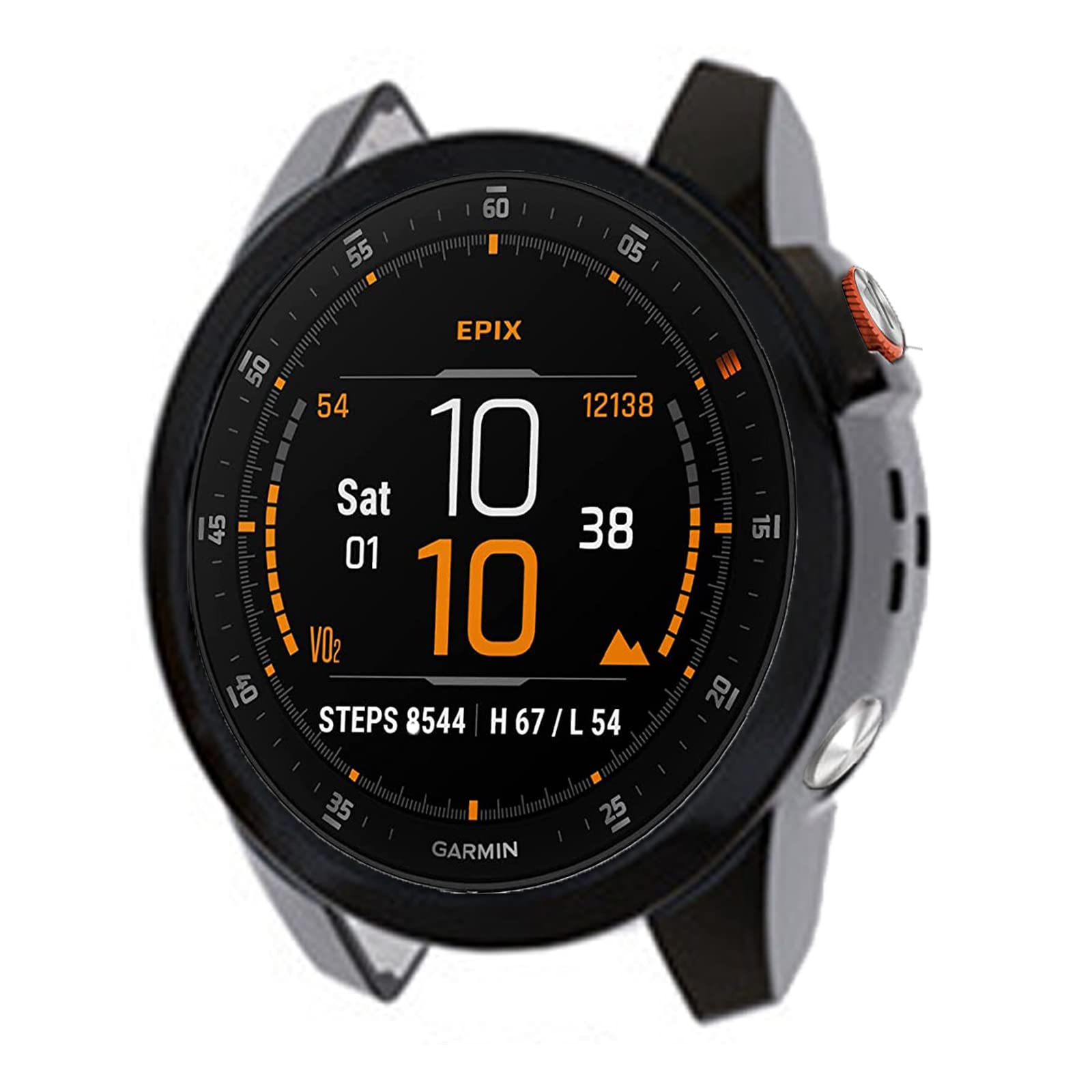 Compatible For Garmin Epix Gen 2 Case, Lamshaw Tpu Silicone Slim Plated Case Shock-Proof Cover All-Around Protective Bumper Shel