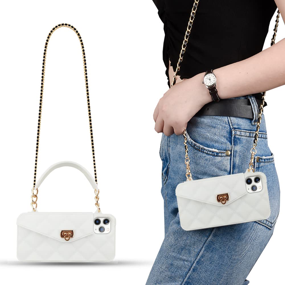 Yatchen For Iphone 14 Pro Max Wallet Case ,Crossbody Phone Case With Lanyard Strap Cute Purse Case Flip Credit Card Holder Soft