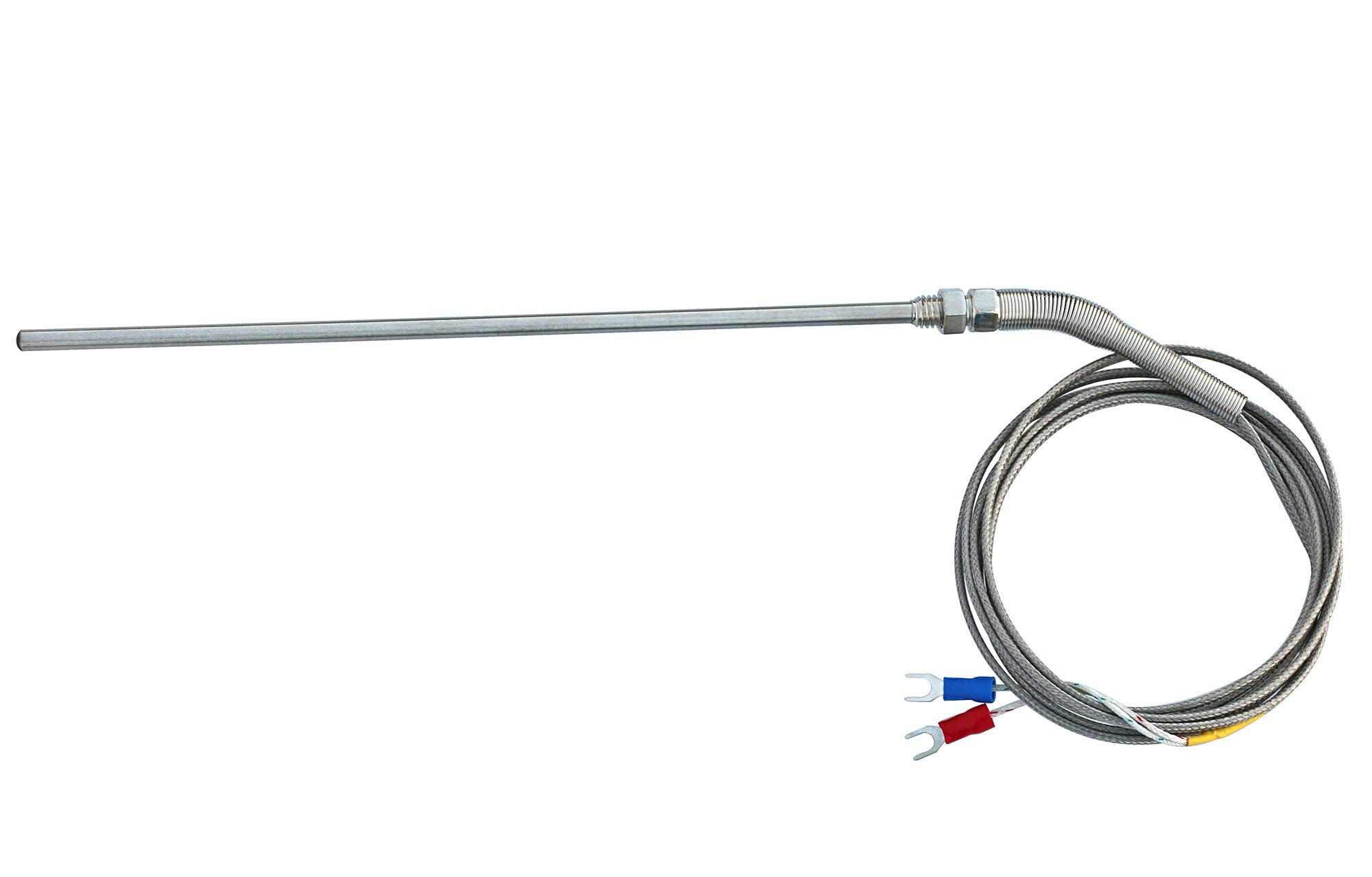 Ruofeng K Type Thermocouple Temperature Controller Sensor 9.8Ft/3M Wire,50X5Mm Stainless Steel Probe, 0 400 C