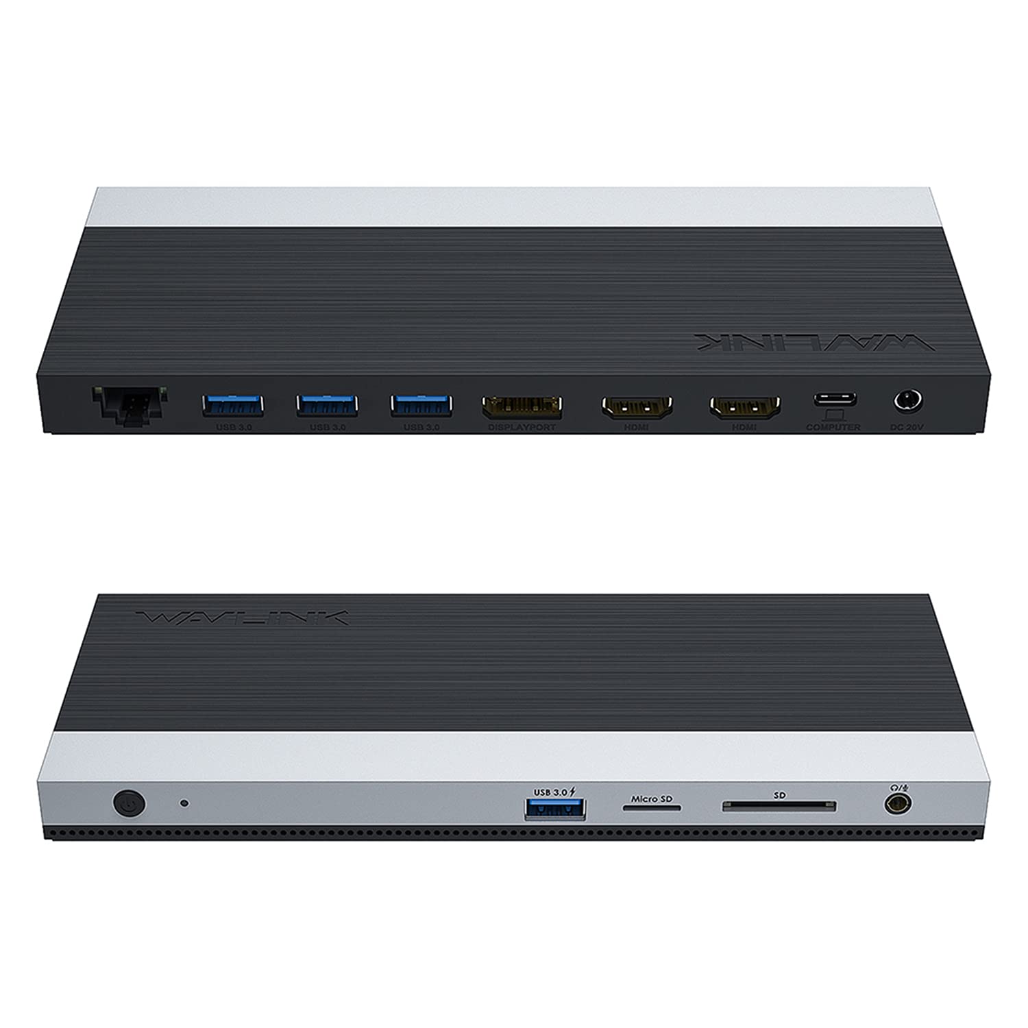 Wavlink Usb C Docking Station With 130W Power Adapter, Triple Display Usb Type C To Dual Hdmi Dock, 2 Hdmi, Displayport, 100W Pd3.0 Charging For Laptop, Ethernet, 4 Usb 3.0, Sd/Tf Slot, Audio, Black