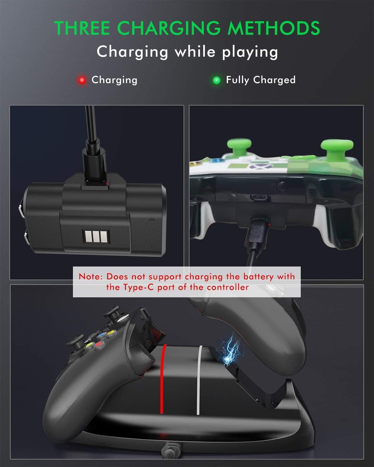 Controller Charger Station For Xbox One/Xbox Series X|S, Olclss Controller Battery Pack For Xbox Series X|S/Xbox One/Xbox One S/