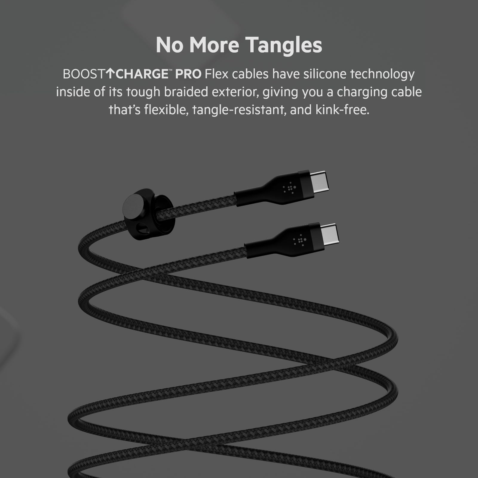 Belkin Boostcharge Pro Flex Braided Usb Type C To C Cable (3M10Ft), Usb If Certified Power Delivery Pd Fast Charging Cable For M