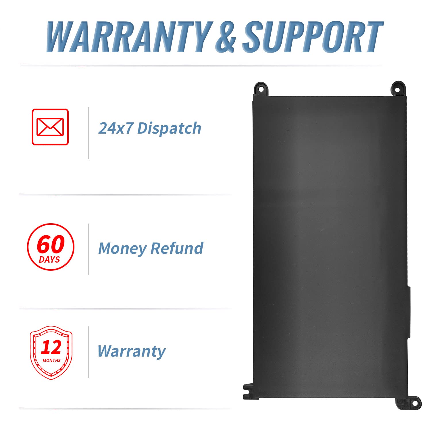 42Wh Yrdd6 Battery For Dell Inspiron 5591 5491 5481 5482 5485 7586 2 In 1 15 3501 3582 3583 3584 3593 5584 5585 5590 5593 5594 5
