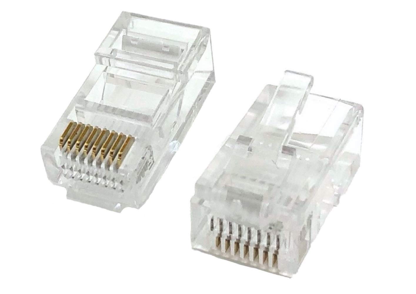 Micro Connectors, Inc. 100 Pack Cat5E Rj45 Modular Connector Plugs Pack (C20 088L5 100 )