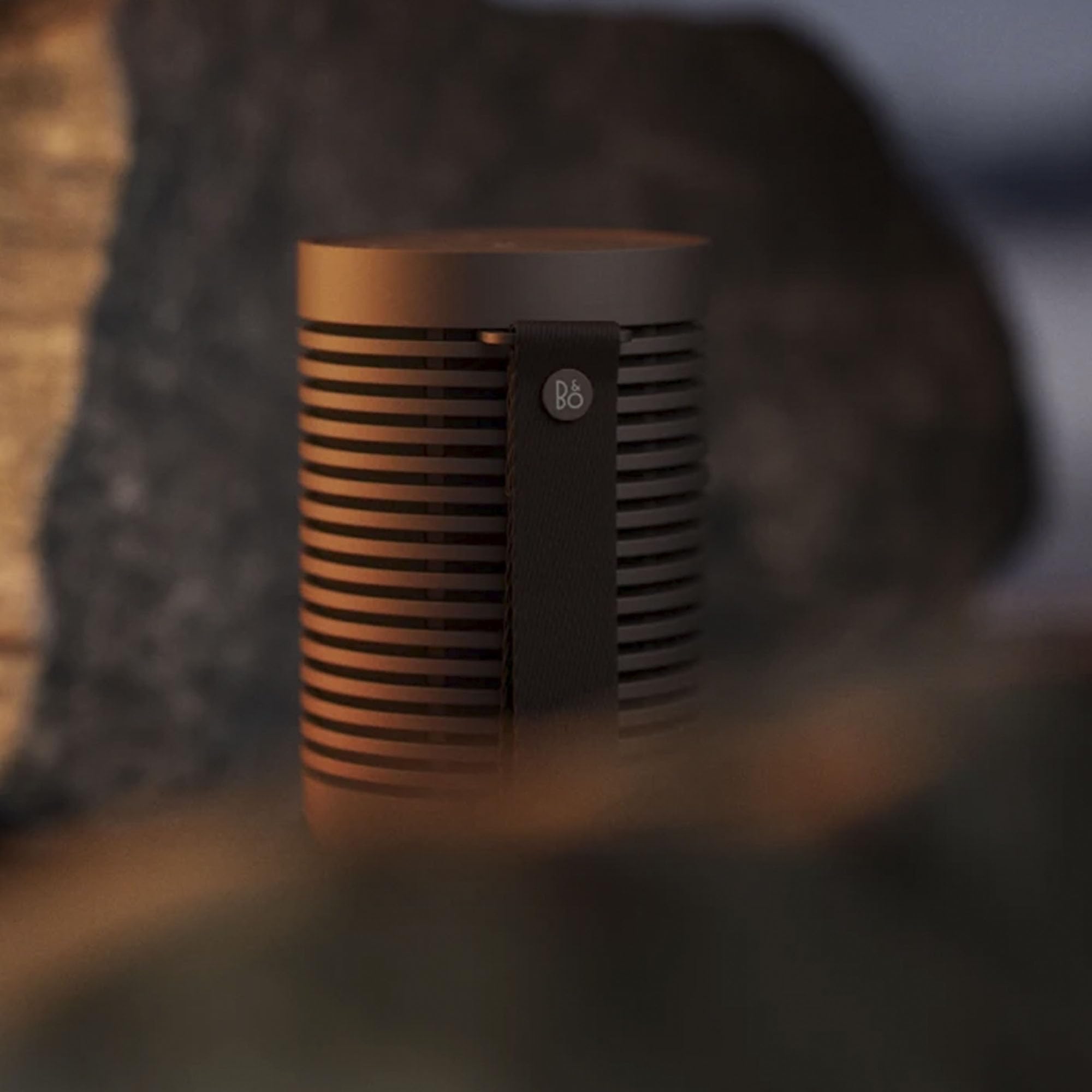 Bang & Olufsen Beosound Explore   Wireless Portable Outdoor Bluetooth Speaker, Ip 67 Dustproof And Waterproof, Chestnut