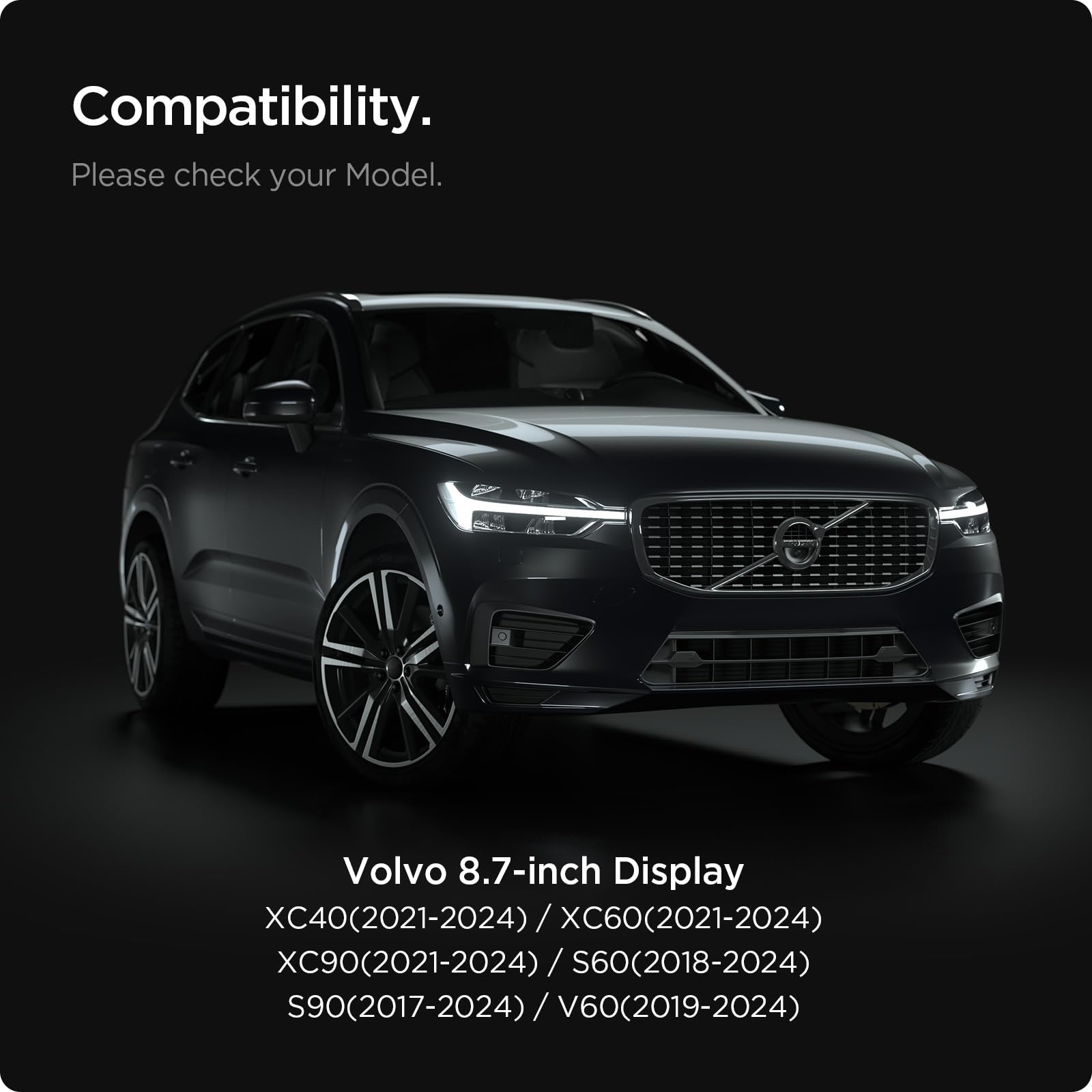 Spigen Tempered Glass Screen Protector [Glastr Slim] Designed For Volvo Xc40, 60, 90 (2025 2021), S60, 90 (2025 2018), V60, 90 (2025 2019) 9 Inch Dashboard Touchscreen   Matte/Anti Fingerprint