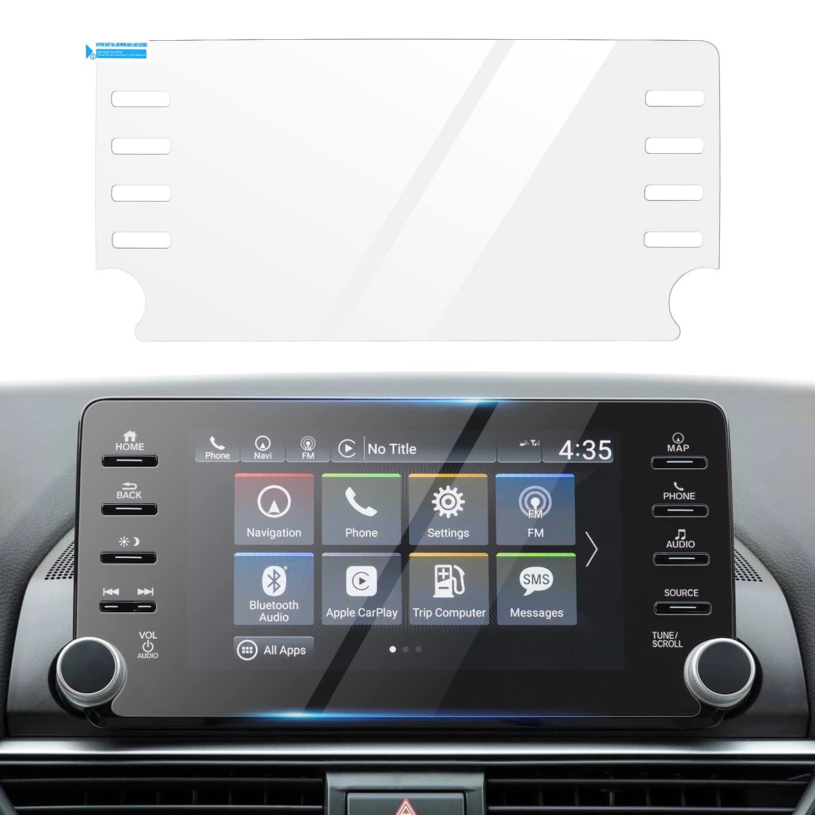 Autorder Custom Fit For Screen Protector 2018 2021 2022 Honda Accord Sport Ex Ex L Touring Ex L Tempered Glass 9H Navigation Tou