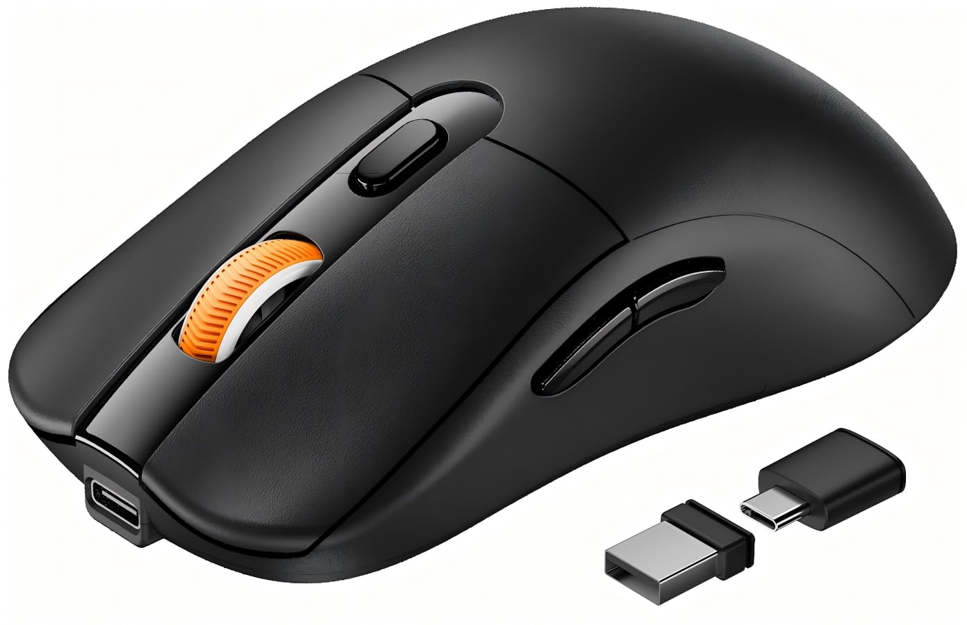 ProtoArc Bluetooth Wireless Mouse, USB C Mouse, EM15 Rechargeable Compact Portable Type C Wireless Mice for Laptop, Tablet, PC, 