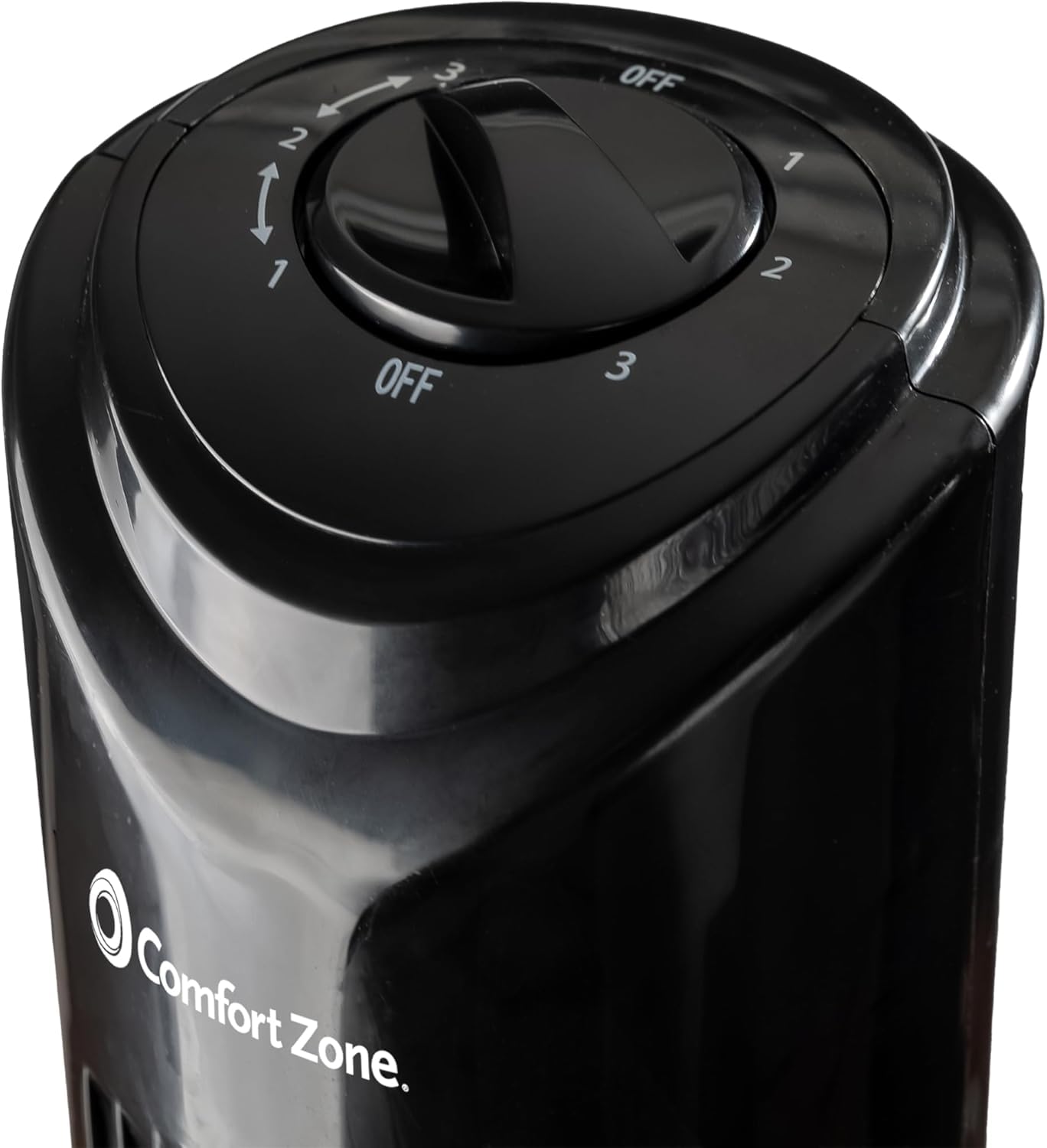 Comfort Zone Oscillating Portable Tower Fan, 32 Inch, 3 Speed, 90 Degree Oscillation, Portable Built In Carry Handle, Quiet Oper