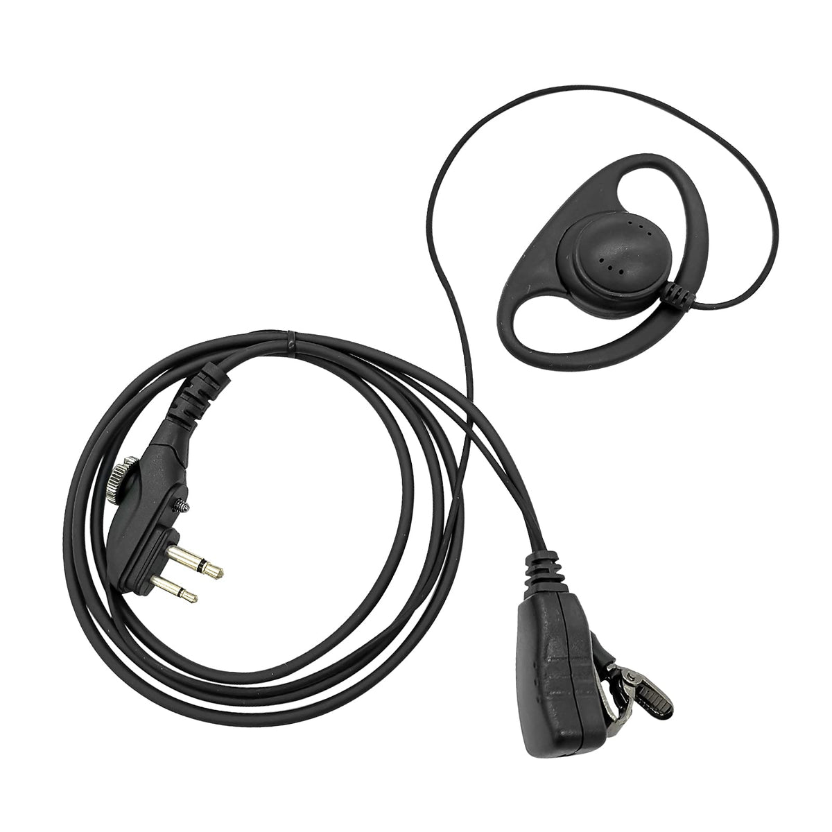 Wodasen Bd502I Walkie Talkie Earpiece With Mic D Shape Radio Ear Piece Headset For Hytera Bd502 Bd552I Bd612I Pd502 Pd502I Pd562