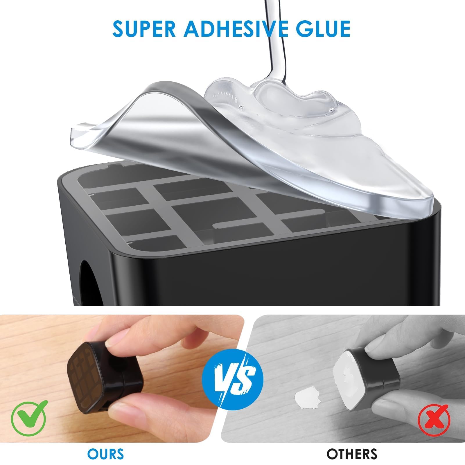 6 Pack Magnetic Cable Clips, Flycoco Cell Phone Cord Holder For Nightstand, [Smooth Adjustable] Charger Cord Holder For Home Off