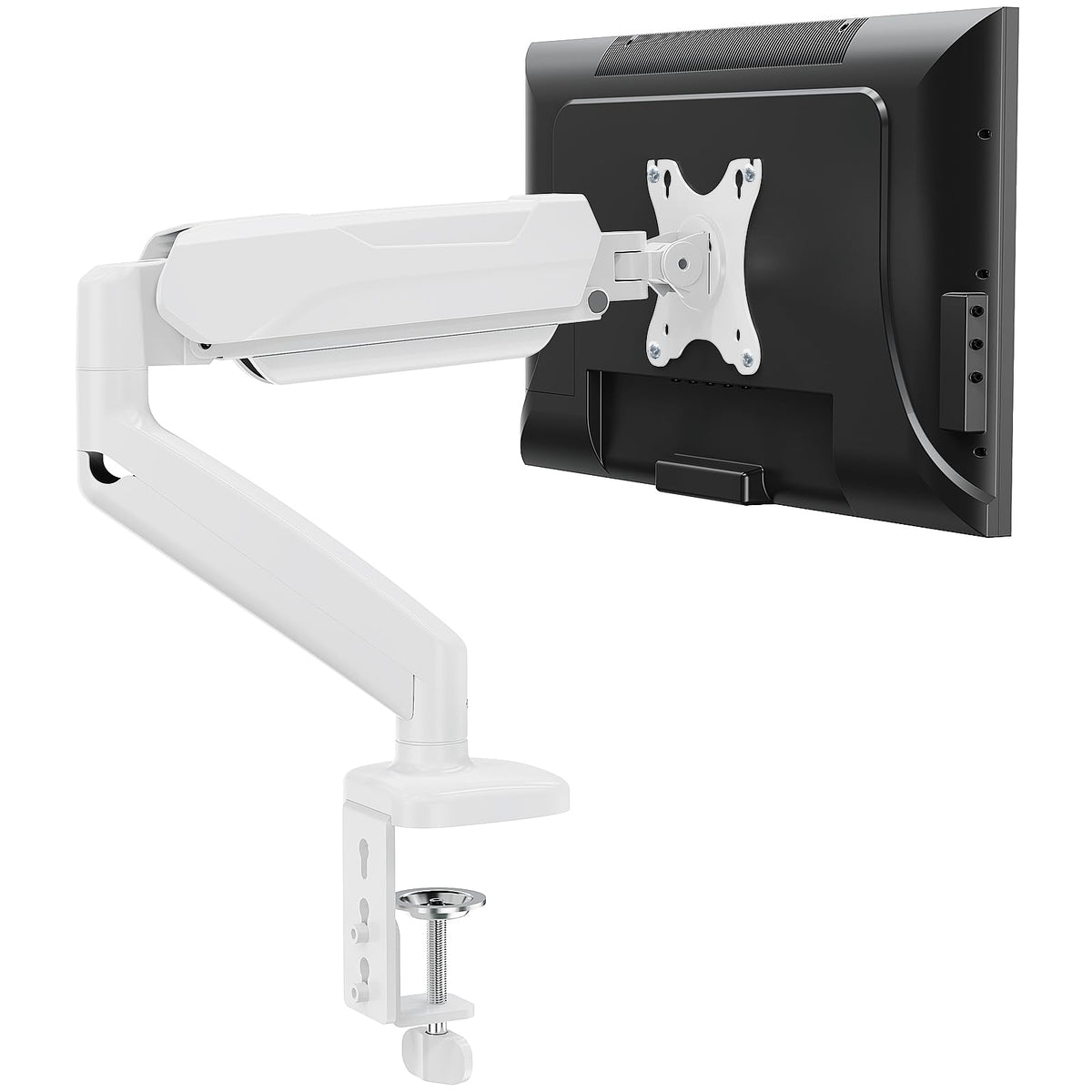 Mountup Single Monitor Desk Mount, Adjustable Gas Spring Monitor Arm, Support Max 32 Inch, 4.4 17.6Lbs Screen, Computer Monitor 