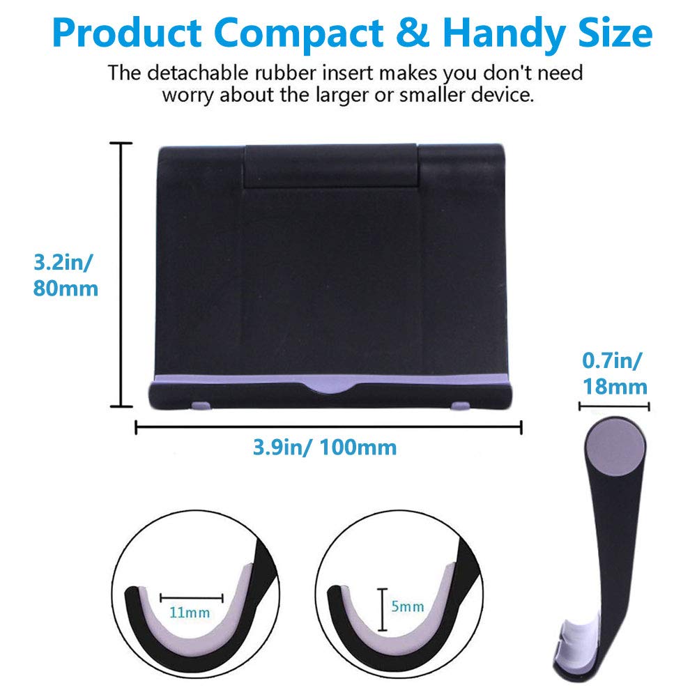 Voviggol 4 Pack Foldable Cell Phone Holder - Mobile Stand For Desk & Tablet, Compatible With Iphone 12/11/Xs/X/8 Ipad Samsung (4