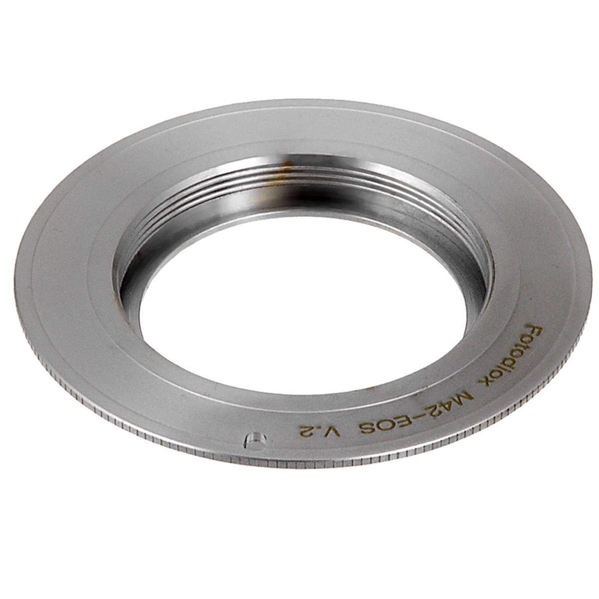 Fotodiox PRO FC10 Lens Adapter Compatible with M42 Type 2 Lenses on Canon EF and EFS EOS Cameras with Gen10 Focus Confirmation 