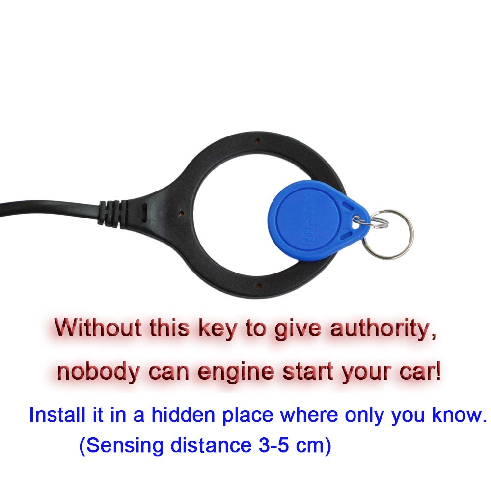 Banvie Car Alarm System Rfid Push Engine Start Button & Keyless Go System For Vehicle Anti Thief Double Layer Start Protection