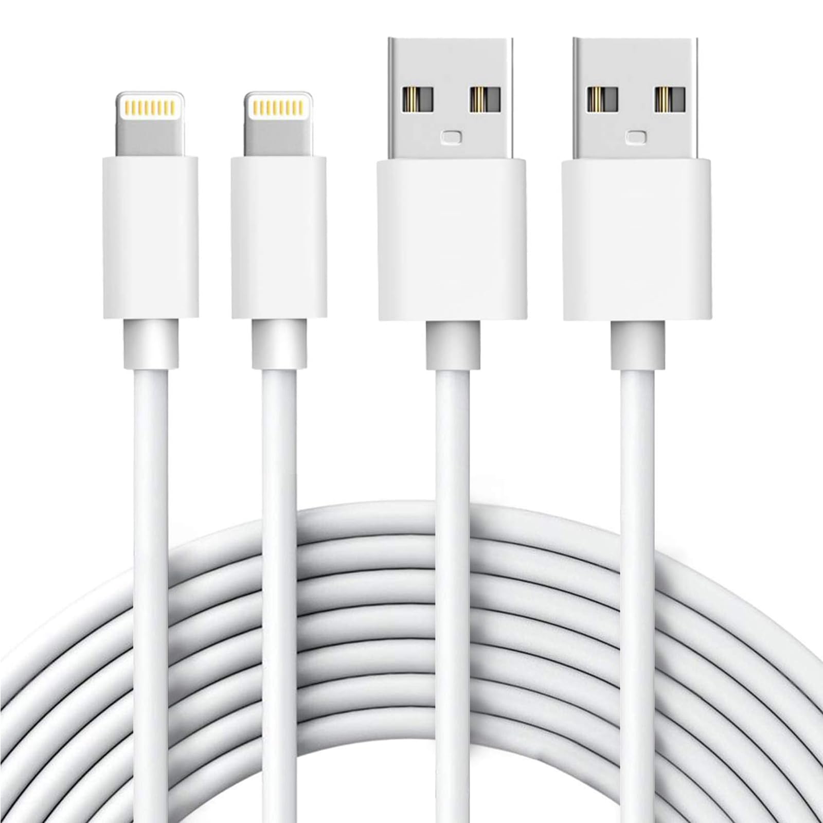 Iphone Charger, Apple Mfi Certified] Aeaoa 2Pack 6Ft Usb To Lightning Cable Power Fast Charging Data Sync Transfer Cord Compatib