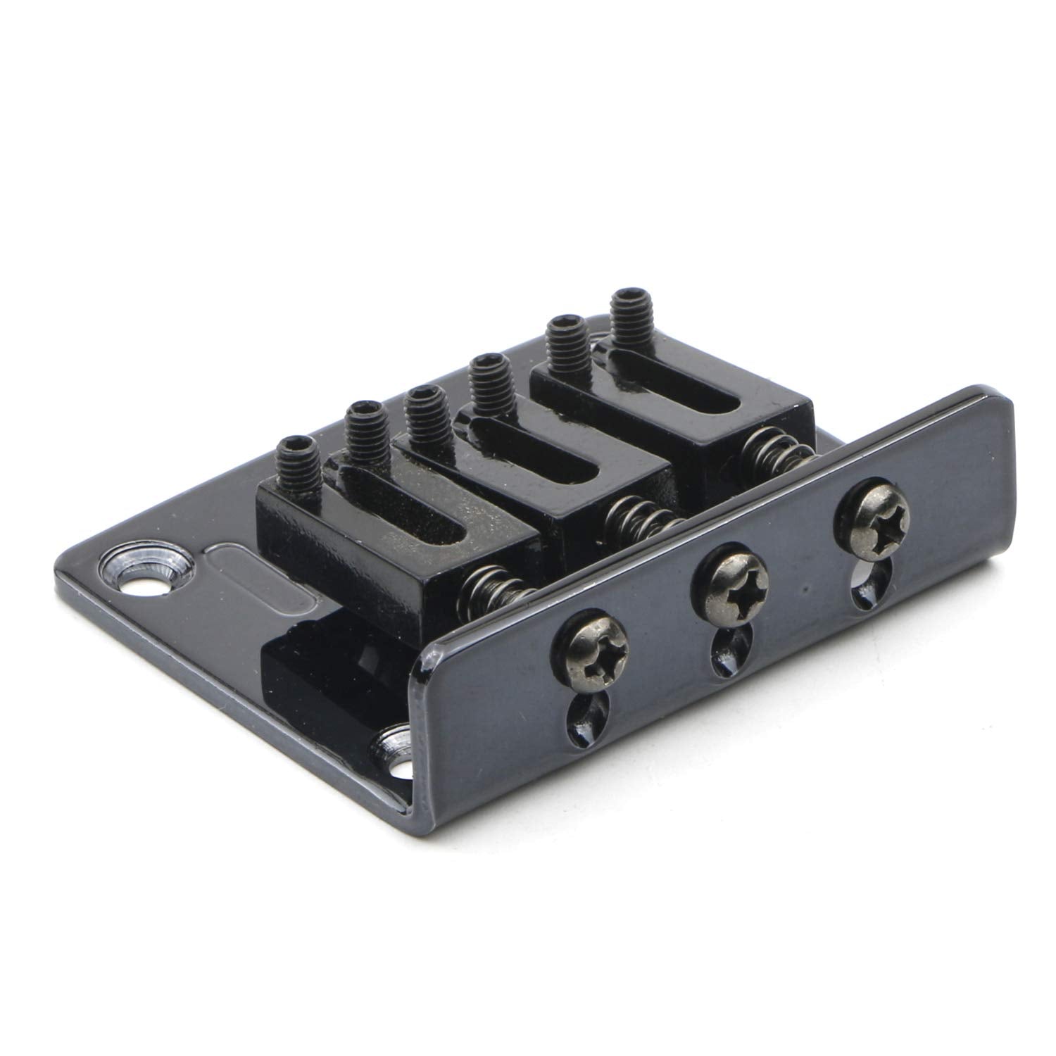 Swhmc Adjustable 3 String Guitar Tailpiece Hardtail Bridge For Cigar Box And Electric Guitar Replacement - Learn To Play Guitar