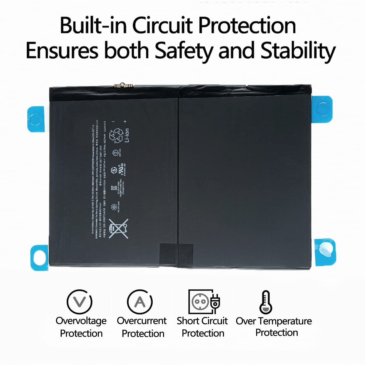 Pinsinholy A1484 A1474 Battery Compatible With Ipad Air 1 Ipad 5Th 7Th 8Th 9Th 5 7 8 9 A1474 A1475 A1476 A1822 A1823 A1893 A1954