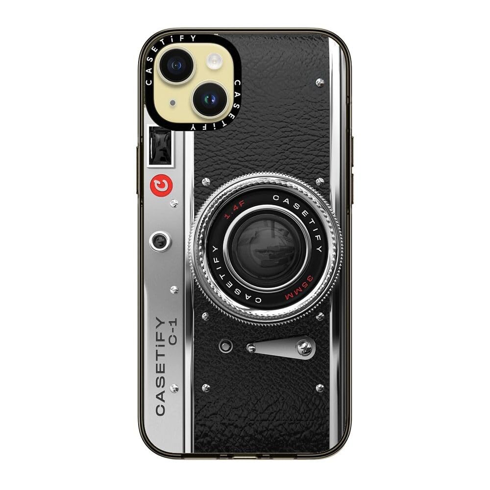 Casetify Compact Case For Iphone 15 Plus [2X Military Grade Drop Tested / 4Ft Drop Protection]   Camera Case   Classic   Clear B