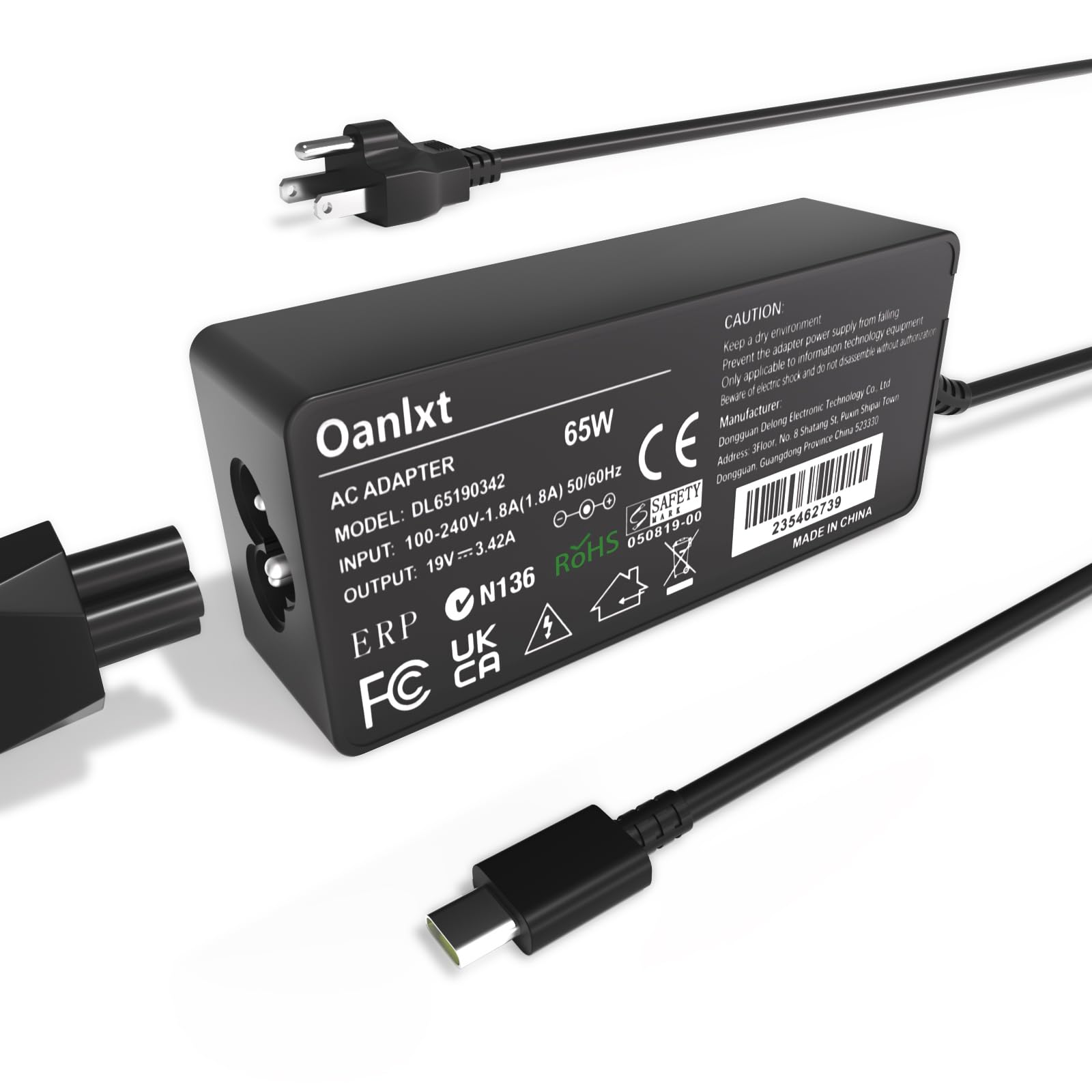 Oanlxt 20V 3.25A 65W Usb C Charger For Lg Gram 14'' 15'' 16'' 17'' Series Laptop Fit For Lg Gram 14Z90P 14Z90Q 15Z90P 15Z95P 16Z