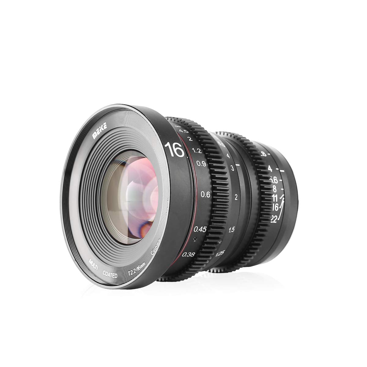 Meike 16Mm T2.2 Manual Focus Wide Angle Fixed Prime Cinema Lens For M43 Micro Four Thirds Mft Mount Cameras And Cinema Camera Bm