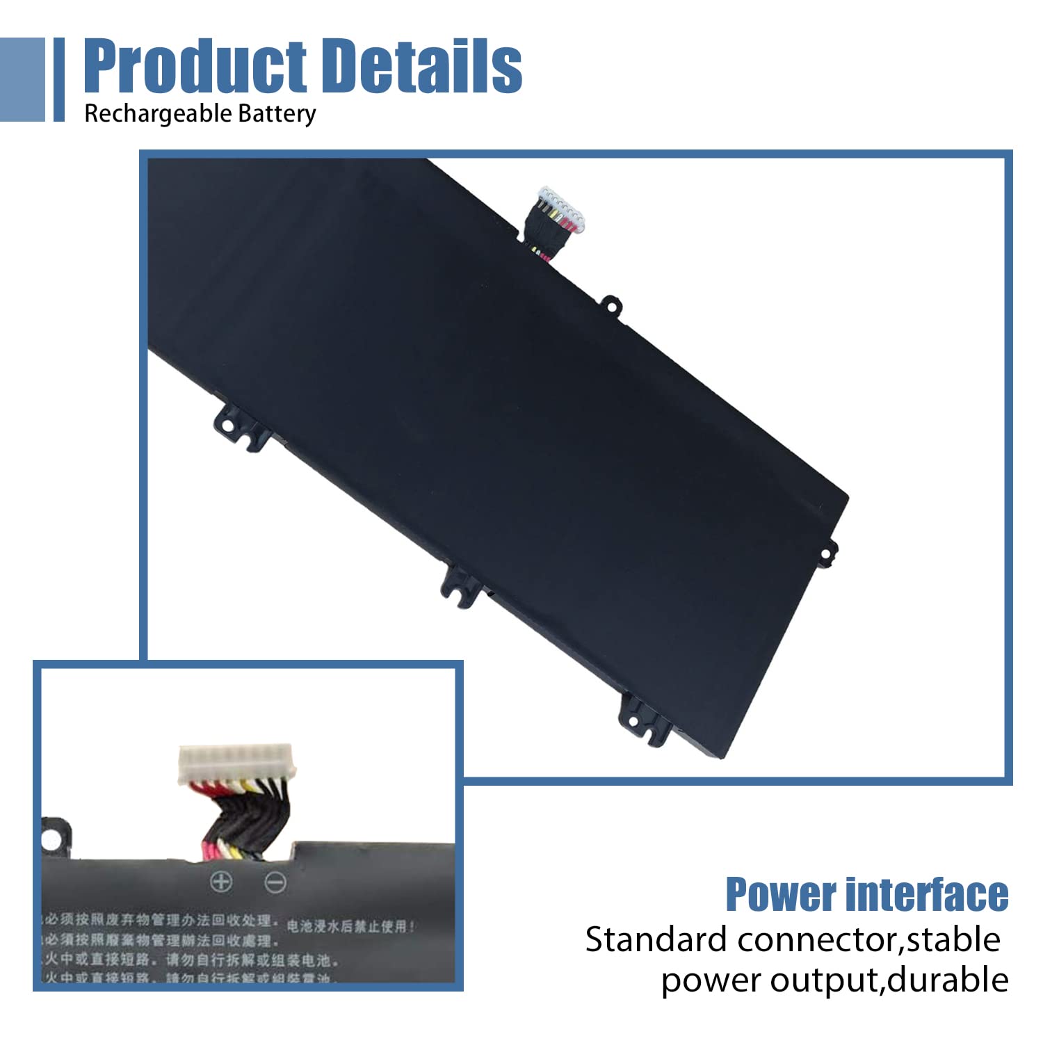 Vanpir B41N1711 Laptop Battery, 15.2V 64Wh 4240Mah Compatible With Asus Fx503Vm Fx63Vd Fx63Vm Gl703Ge Es73 Gl703Vd 1A Rog Strix