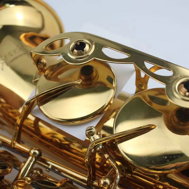 Ccecce 100 Sheets Saxophone Cleaning Paper Woodwind Mouthpiece Pad Anti-Sticky Button Drying Absorbent Cleaner Papers For Sax Fl