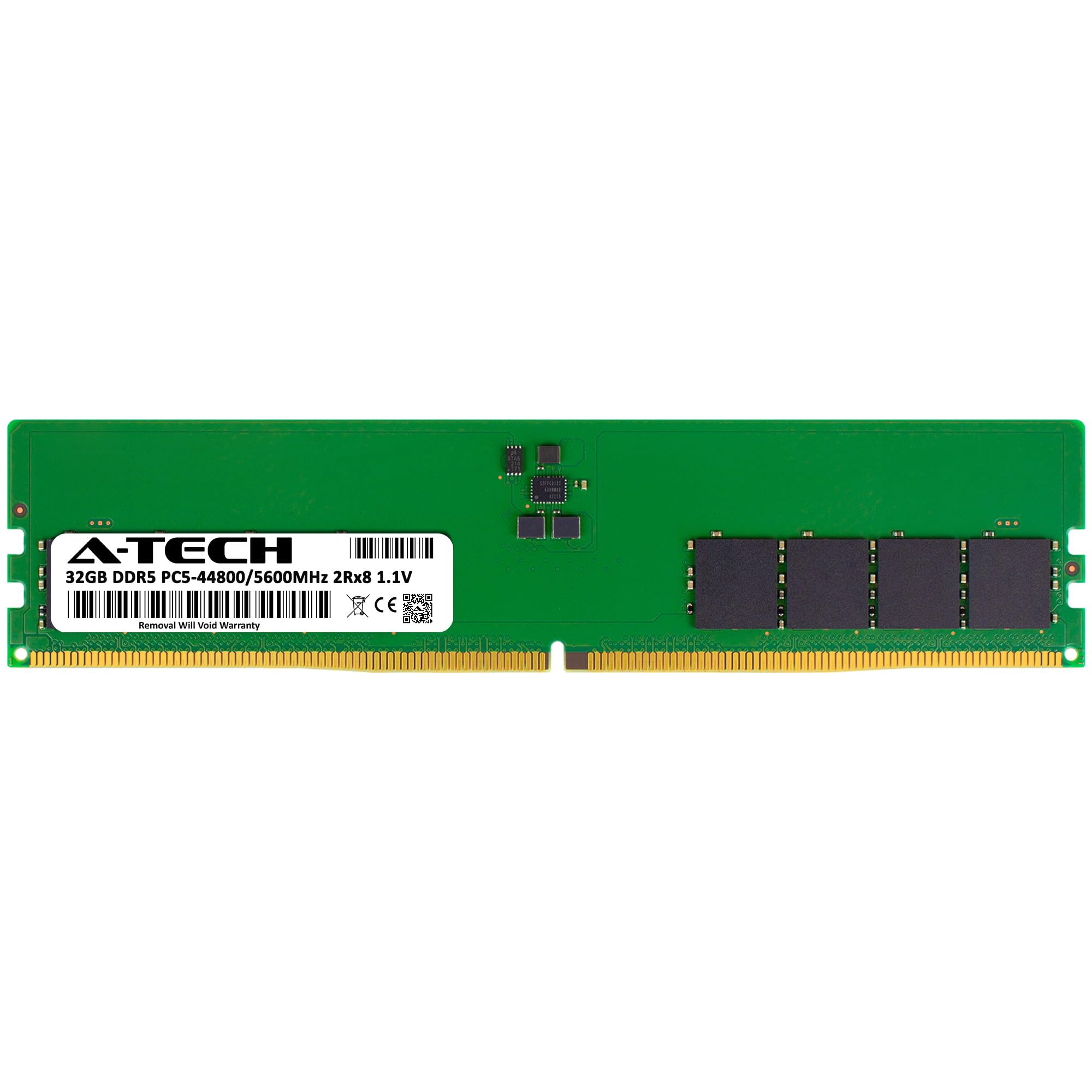 A Tech 32Gb Ddr5 5600Mhz Pc5 44800 Cl46 Udimm 2Rx8 1.1V Non Ecc Unbuffered Dimm 288 Pin Desktop Ram Memory Upgrade Module