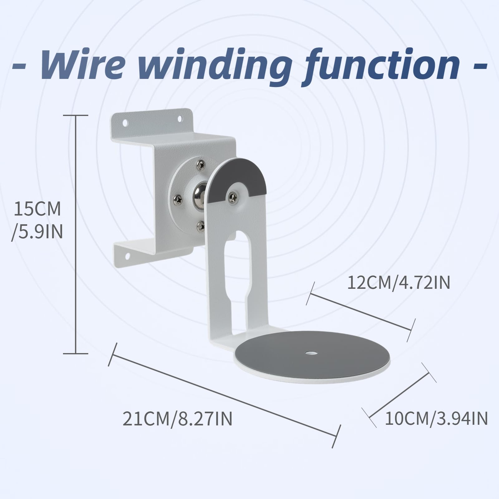 Shinar Metal Wall Mount Compatible With Sonos Era 100 Swivels Up To 360 / Tilts  70 / +70 Rotation Without Adjusting Screws Max.