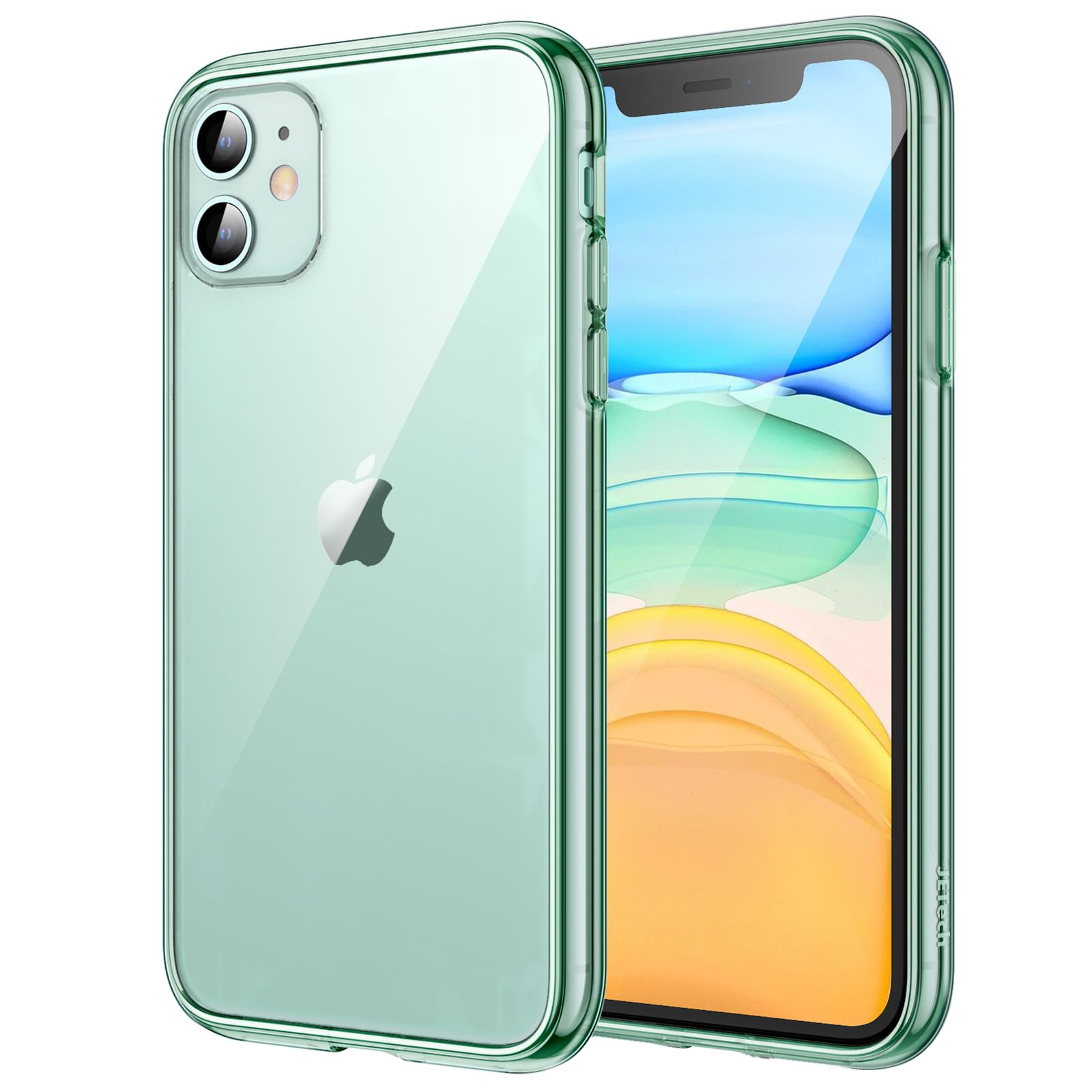 Jetech Case For Iphone 11 (2019) 6.1 Inch, Shockproof Bumper Cover, Anti Scratch Clear Back (Midnight Green)