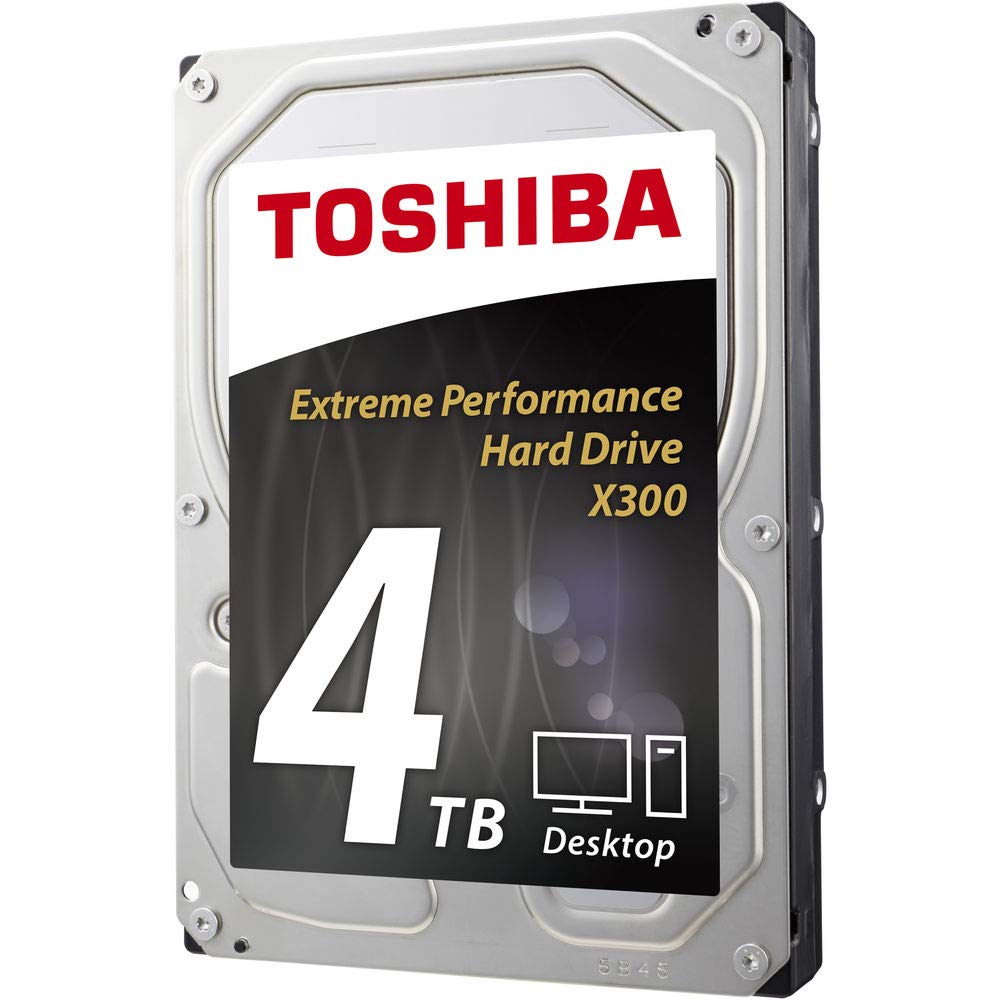Toshiba X300 4TB Performance & Gaming 3.5 Inch Internal Hard Drive   CMR SATA 6.0 GB/s 7200 RPM 128 MB Cache   HDWE140XZSTA