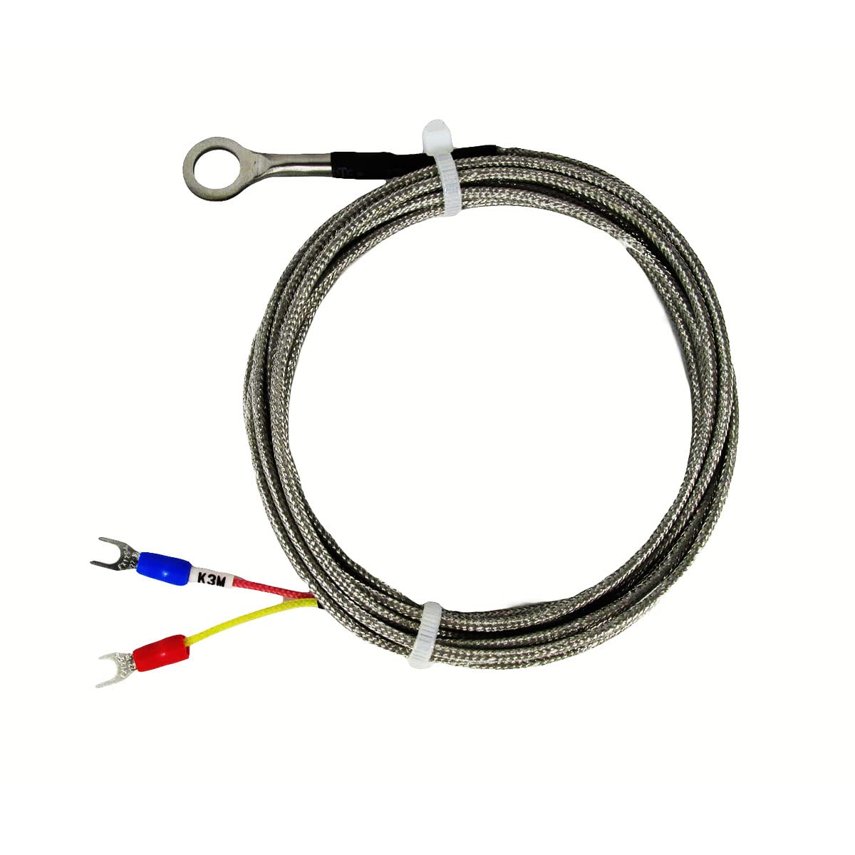 Universal Cylinder Head Temperature Cht Sensors K Type Thermocouple With 10Mm Inner Diameter Washer & 10 Feet Cable For Car Cyli