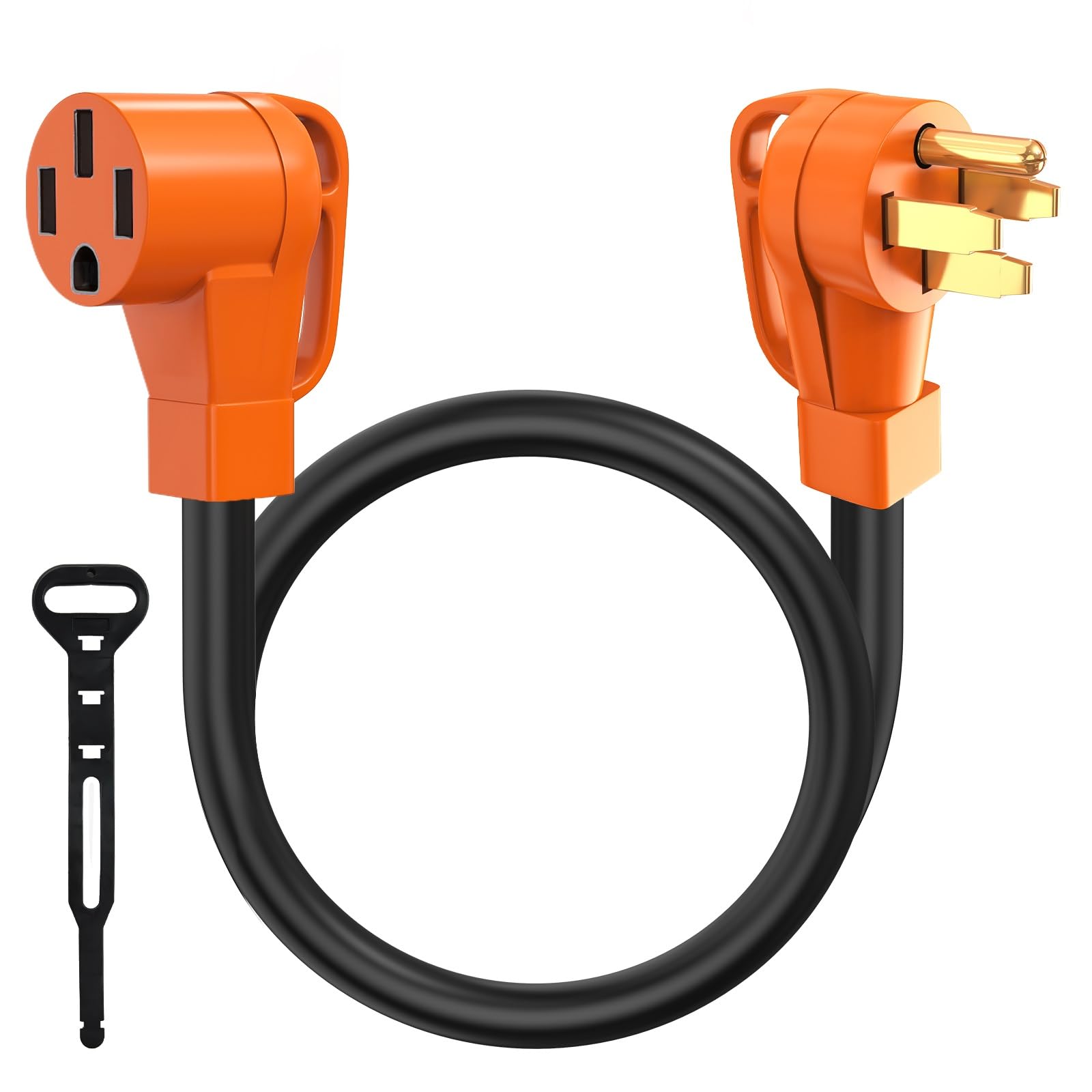 Tera Extension Cord Rv & Ev 50 Amp 3 Feet: Ul Certified Nema 14 50P To 14 50R 4 Prong Heavy Duty Power Cord With Grip Handle Cor