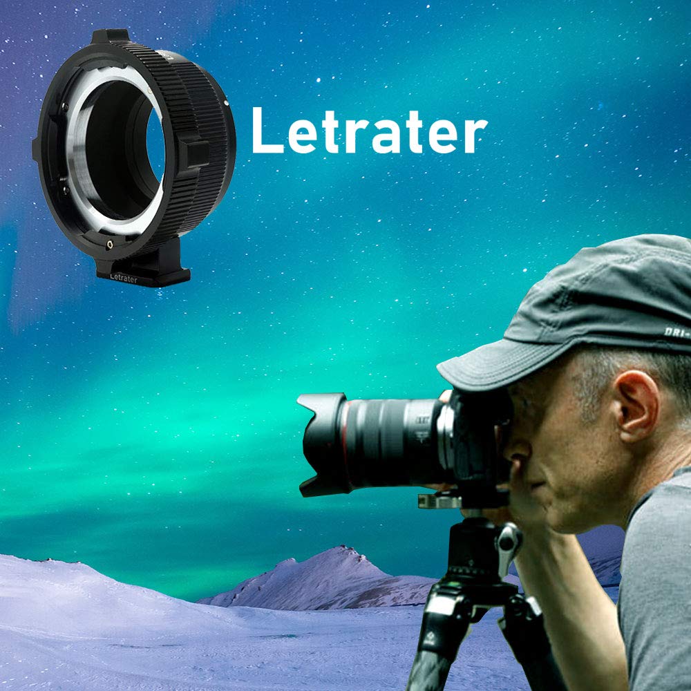 Letrater Pl Eos R Lens Mount Adapter For Pl Lens Convert To Canon Rf Cameras, E.G. Eos R, Rf, R5, R6, C70, Komodo Cameras,Matte