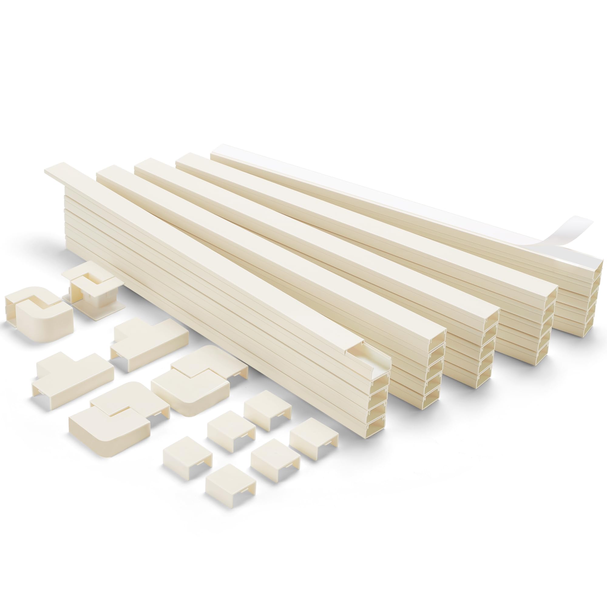 Lzeoy 392.5In Wire Covers For Cords Kit Beige Cord Cover Wall, Wire Hiders For Tv On Wall, Tv Cable Hider Wall Kit For Wire Cove