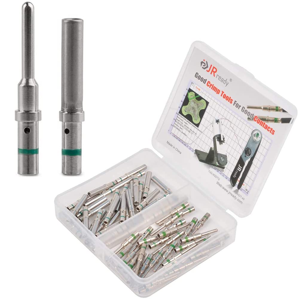 Jrready St6120 Dt Connector Terminal Kit Contact Size 16, Male Pins 0460 215 16141/Female Sockets 0462 209 16141 Solid Contacts 