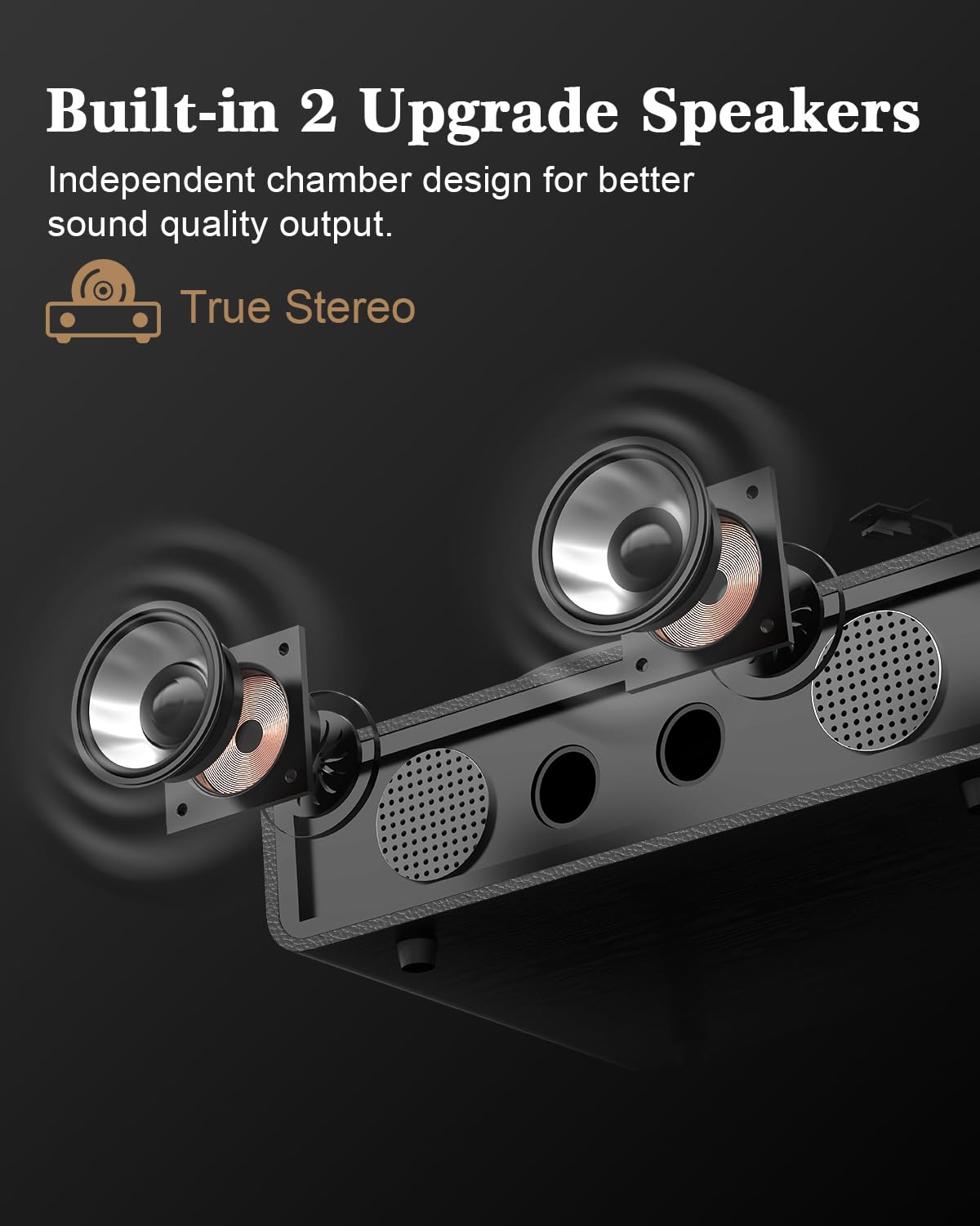 Vinyl Record Player Bluetooth Vintage Turntable With Built In Upgraded Speakers, Adjustable Counterweight, Independent Cavity De