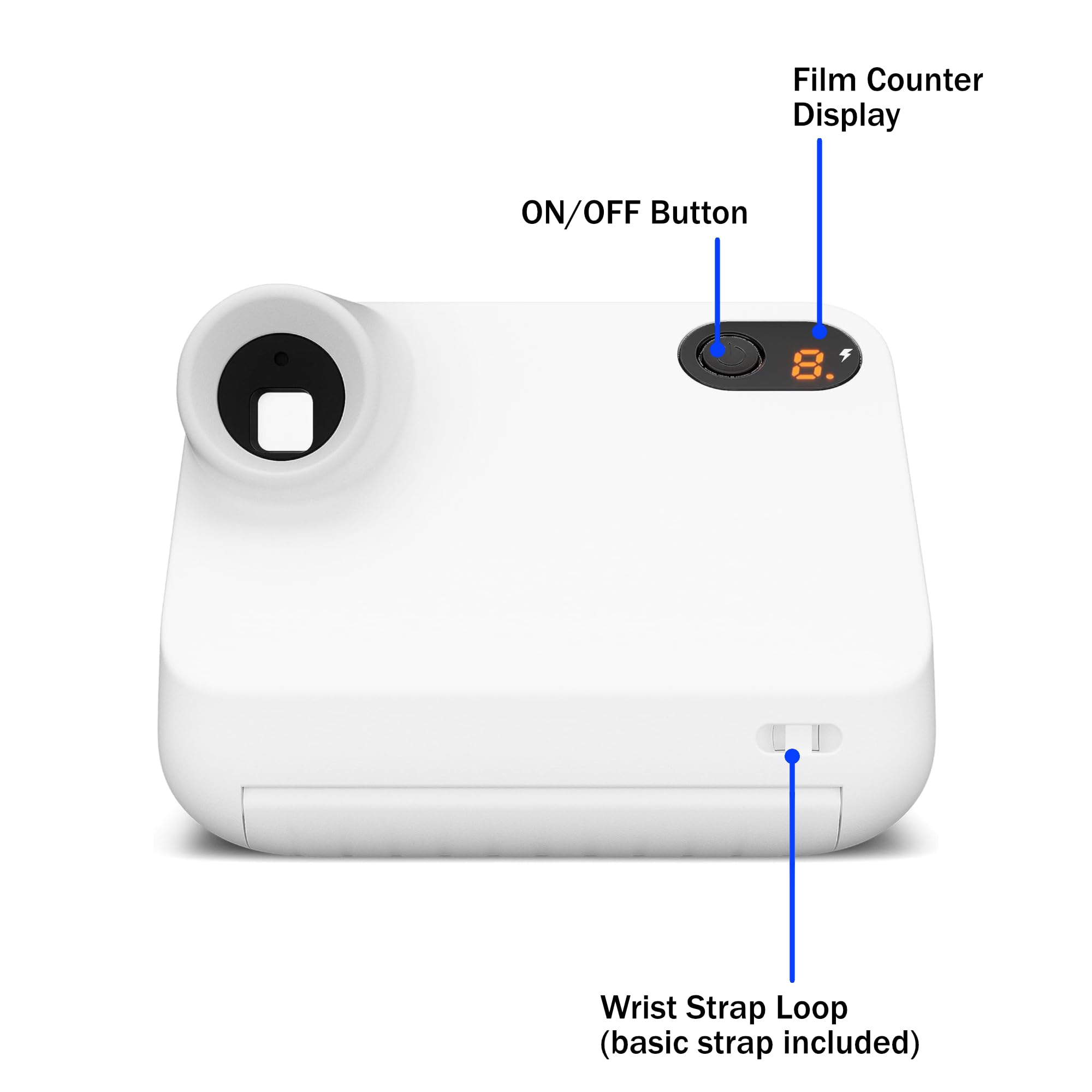 Polaroid Generation 2 Go Instant Mini Camera Starter Set, White Instant Camera With 32 Polaroid Go Color Instant Film Bundle, Wi